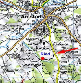 Wegbeschreibung  nach Ried